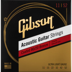Corzi acustica Gibson SAG-CBRW11 11-52 Coated 80/20 Bronze