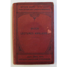 LECTURES ANGLAISES ou COURS DE VERSIONS EN PROSE ET EN VERS par A . MAURON , 1900
