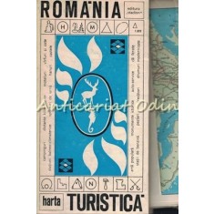 Romania. Harta Turistica - Dem. Popescu