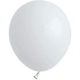 Set 12 Baloane, Cyrax, din Latex Standard, 30 cm, Alb