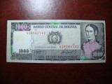 BOLIVIA 1000 BOLIVIANOS 1982 XF +