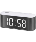 Ceas de masa cu alarma termometru alb Trevi EC 883 BL