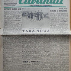 Cuvantul , ziar al miscarii legionare , 17 ianuarie 1941 , nr. 92