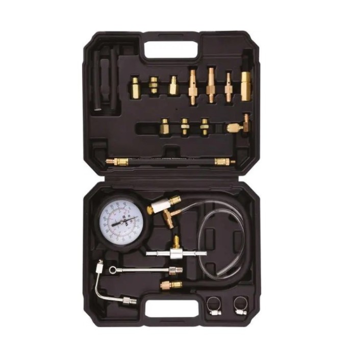 YATO Set manometru pompa injectie carburant, 20 piese