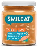 Mancare din somon, mazare si orez integral, +10 luni Smileat