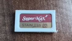 C7 15 - Set 5 lame ras sigilat - Super-Max - stainless - piesa de colectie