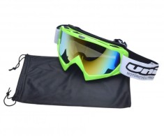 Ochelari motocross/atv/enduro Unit, culoare rama lime, lentila fumurie curcubeu Cod Produs: MX_NEW AB361018GB