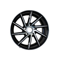 Set jante aliaj PDW 17x7.5 R17 5x114.3 ET35, negru lucios cu polish, 1022L/R