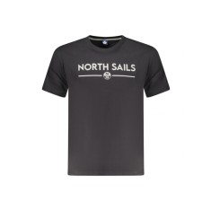 Tricou barbati cu maneca scurta, cu imprimeu cu logo, Regular fit, Negru, S