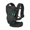 Marsupiu multifunctional, ergonomic, 4 in 1, greutate suportata 3.5-15 kg, ajustabil, bumbac poliester, negru