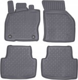 Covorase Auto Cauciuc Fiat Doblo II (2009-) Umbrella, Set 4 Bucati, Margine Inalta, Antialunecare, Gri Carbon