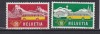 ELVETIA 1953 TRANSPORTURIMI. 586-587 MNH, Nestampilat