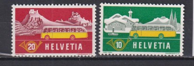 ELVETIA 1953 TRANSPORTURIMI. 586-587 MNH foto