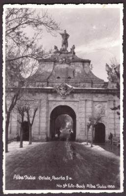 1736 - ULTRA RARITATE Alba-Iulia, Stampila LEGIONARA, timbru CODREANU used 1940 foto