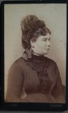 CDV atelier J. TIEDGE Bucarest / &rdquo;Calea Victoriei 11 langa Policie&rdquo; rara sec XIX