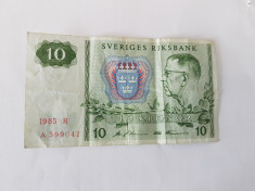 Suedia 10 Kronor 1980 foto