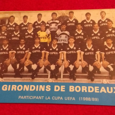 Foto echipa fotbal - GIRONDINS DE BORDEAUX (sezonul 1988/1989)