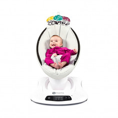 Fotoliu tip balansoar MamaRoo 4.0 Classic 4Moms, 83 x 50 x 64 cm, maxim 11 kg, 0 luni+, Gri foto