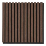 Panou acustic, furnir de lemn, nuc, efect nuc 52x52x2,2 cm
