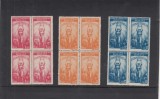 ROMANIA 1948 LP 232 CONSTITUTIA R.P.R. BLOCURI DE 4 TIMBRE MNH, Nestampilat