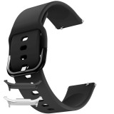 Curea din silicon compatibila cu Samsung Galaxy Watch8 40mm, Black Coal