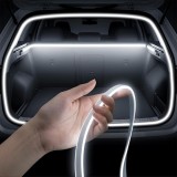 Cumpara ieftin Banda LED portbagaj auto flexibila 4,2M, alimentare bricheta 12V, lumina alb rece