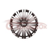 Set 4 Capace Roti Opel R17 Argintii, Plastic Flexibil, Model 502 - Calitate Superioara! Accesorii Auto