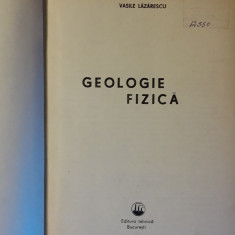 GEOLOGIE FIZICA - ALEXANDRU LAZARESCU