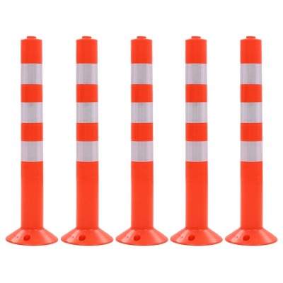 Baliza control trafic, 5 buc., plastic, 75 cm foto