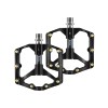 Set 2 Pedale pentru Bicicleta SPD/MTB/BMX, Rulment triplu, Aluminiu, Anti-alunecare, Black/Gold