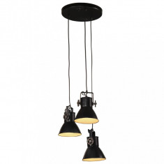 vidaXL Lampă suspendată, negru, 30x30x100 cm, 25 W, E27