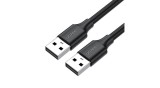 Cablu USB 2.0 UGREEN US102, 1.5m, Negru, Transfer Date, Compatibil PC, Laptop, Camera Foto, Radio Auto, HDD