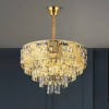 Candelabru Cristal NEUSCHWANSTEIN Petito 3xE14, Diametru 30cm, Auriu, Inaltime Reglabila, Alessandro DESIGN