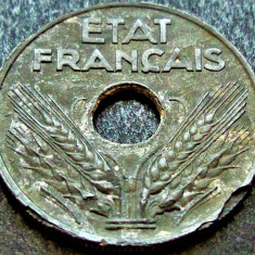 Moneda istorica 20 CENTIMES - FRANTA, anul 1943 *cod 2499 A = erori