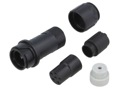 Conector mamă circular 6 pini IP68 foto