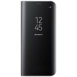 Husa Samsung Galaxy S8 Plus Clear View, Flip Cover, Policarbonat, Neagra