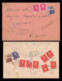 1942 Romania - 2 Plicuri circulate, timbre Mihai, cenzura TURNU SEVERIN 1 si 2