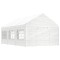 Gossi foisor cu acoperis, alb, 6,69x4,08x3,22 m, polietilena