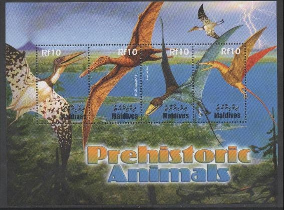 MALDIVES 2005 ANIMALE PREISTORICE DINOZAURI