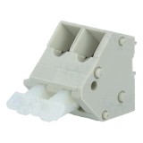 Regletă de Conexiuni PCB 45&deg; 5mm 2 Piste 24A