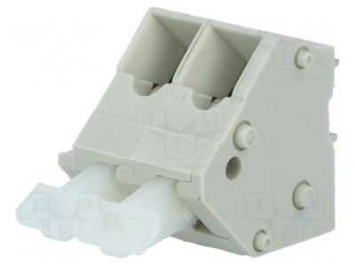 Regletă de Conexiuni PCB 45&amp;deg; 5mm 2 Piste 24A foto