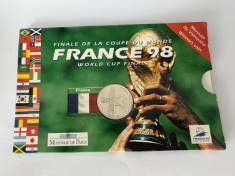 Franta- 5 Francs French Victory-1998 Argint 900 foto