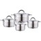 Set oale inox Bohmann, 8 piese, baza tripla, capace sticla