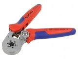Unealtă de sertizare manșoane cablu izolate 0,08-10mm2, KNIPEX