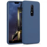 Husa pentru OnePlus 6, Silicon, Albastru, 46122.116, Carcasa, Kwmobile