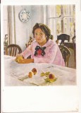 FA97 -Carte Postala- GERMANIA - State Tretyakov Museum - KW.A. Serow, Girl with peaches, necirculata