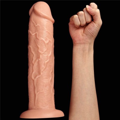 Uriașul Bl&amp;acirc;nd - Dildo vibrator 28 cm foto