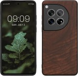 Husa Kwmobile pentru OnePlus 12, Maro, Lemn, KWM000022QA001C, Silicon, Carcasa