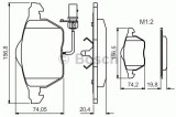Set placute frana,frana disc AUDI A6 Avant (4F5, C6) (2005 - 2011) BOSCH 0 986 495 241