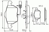 Set placute frana,frana disc VW PASSAT (3B2) (1996 - 2001) BOSCH 0 986 495 241